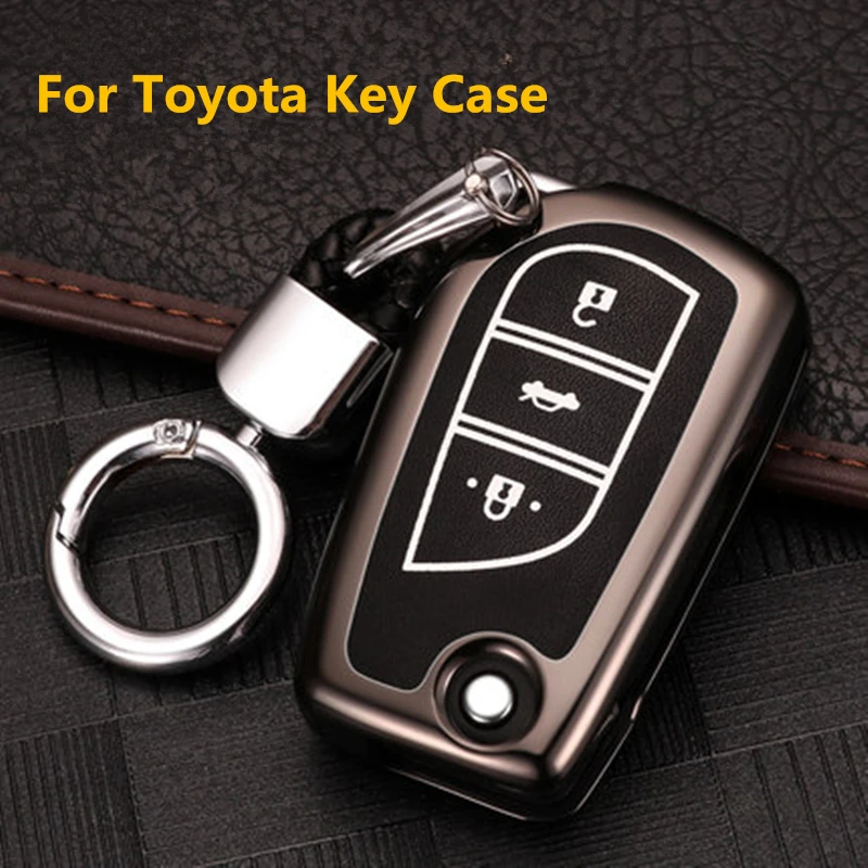 

Key Case Cover Shell For Toyota CHR Auris Corolla Camry Prado Fortuner RAV4 Avensis Verso Yaris Aygo Scion TC IM Hilux 2015 2016