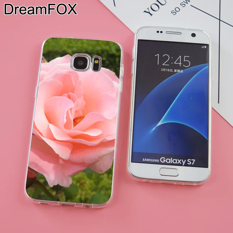 DREAMFOX K141 Мягкий силиконовый чехол из ТПУ с пионами для samsung Galaxy Note S 6 7 8 9 Edge Plus Grand Prime