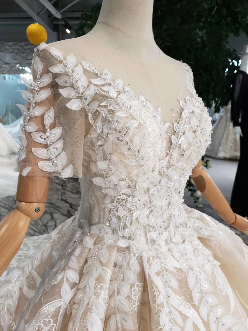 CloverBridal высокого качества Campsis цветы бокал для шампанского с коротким рукавом