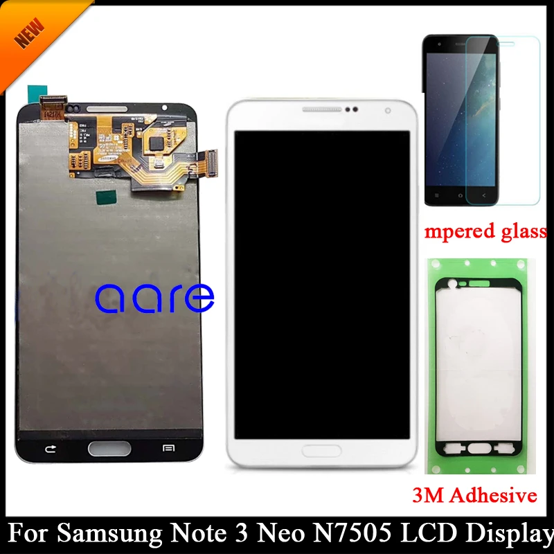 ЖК дисплей Super AMOLED для SAMSUNG Note 3 Neo N7505 Samsung Mini сенсорный экран дигитайзер в