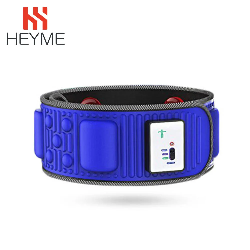waist massager HEYME пояс для похудения Электрический Вибрационный нагревательный массажный аппарат для тренировки талии ноги живота сжигание жира потеря веса пояс A - Цвет: waist massager