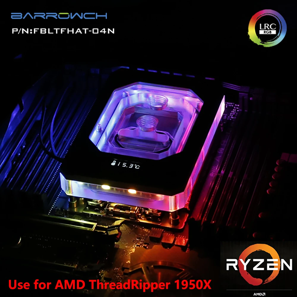 Кулер с водяным охлаждением кулер для процессора AMD RYZEN ThreadRipper x397 1950X RGB Aurora