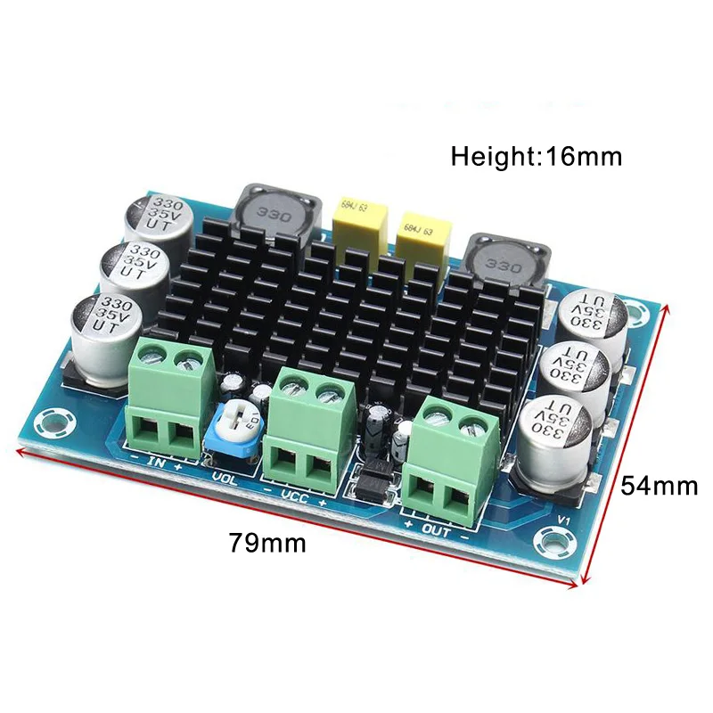 

XH-M542 Mono 100W Digital Power Amplifier Board Digital Audio Amplifiers JR Deals