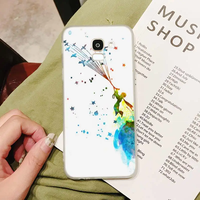 Силиконовый чехол для телефона The Little Prince With the fox матовый Samsung Galaxy j8 j7 j6 j5 j4 j3 Plus Prime