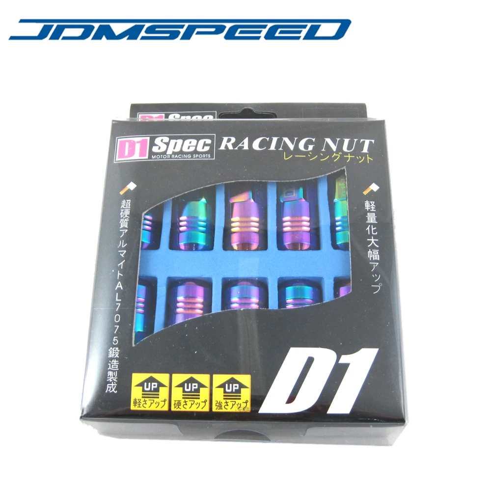 Xpower 20 PCS/set D1 SPEC NEO CHROME JDM наконечники для колес Honda Mitsubishi Ford Toyota Hyundai Kia Acura(P: 1 5 L:52