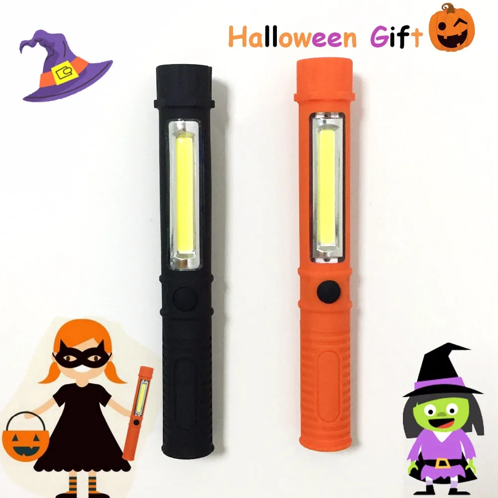 Mingray-minilinterna LED para niños, lámpara de trabajo, COB, imán, portátil, para regalo de Halloween