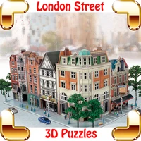 new arrival gift jigscape london street 3d puzzle model building diy streetscape souvenir present assemble game toys decoration