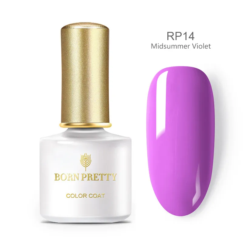 BP-RP14 Серия BORN PRETTY, весенний Гель-лак для ногтей, чистый цвет для ногтей, зеленый маникюр, замачиваемый, УФ-Гель-лак, верхнее покрытие, лак - Цвет: BP-RP14