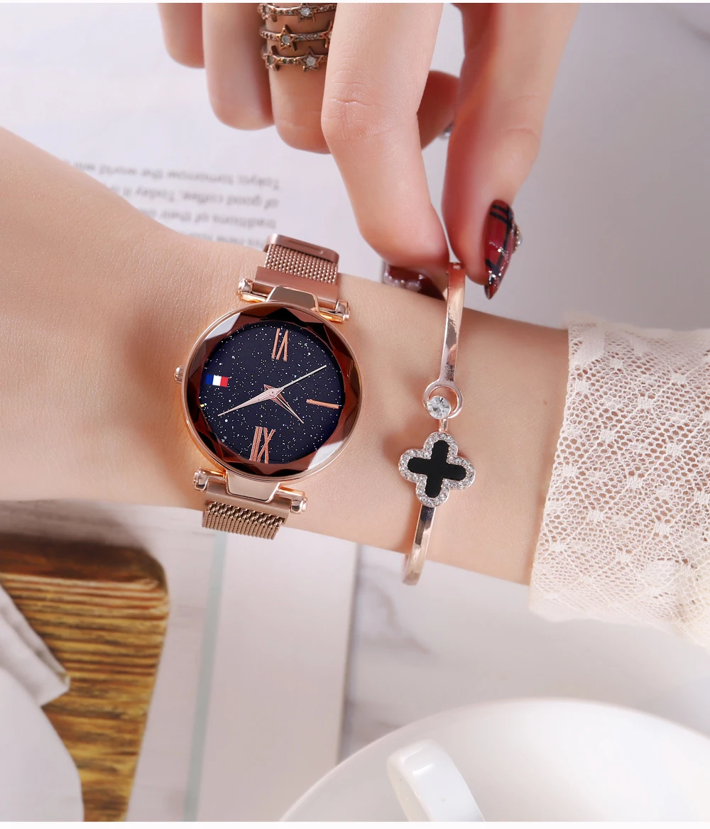 Круглый браслет для женщин подвеска часы Femme браслеты и pulseira feminina ювелирные