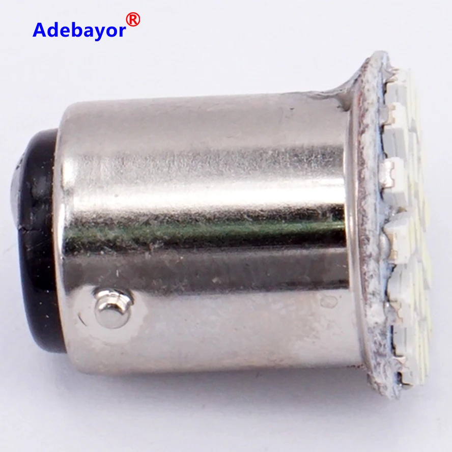 СВЕТОДИОДНЫЙ Автомобильный стоп сигнал 100X 1157 P21/4W P21/5W 7528 BAY15D 22 3020 SMD 1206 чистый