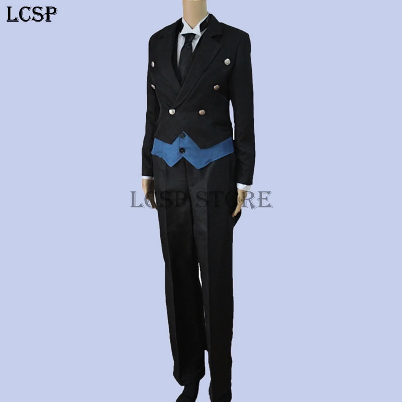 Костюм для косплея черного Батлера Себастьяна михаелиса костюм униформы из