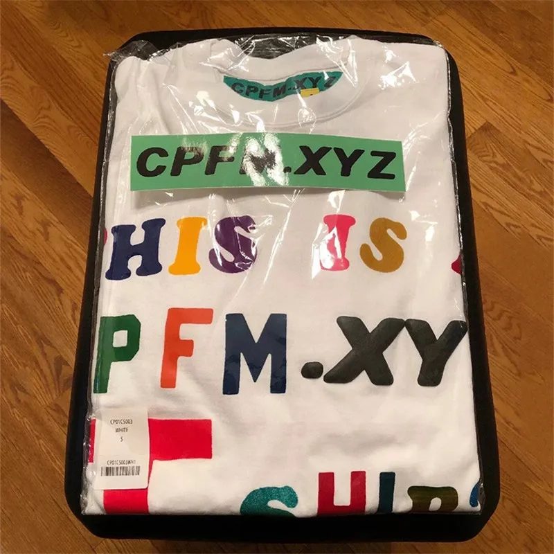 2019 принтом Трэвиса Скотта AstroWorld это CPFM.XYZ T SHIR Для мужчин женщин футболка ASTROWORLD