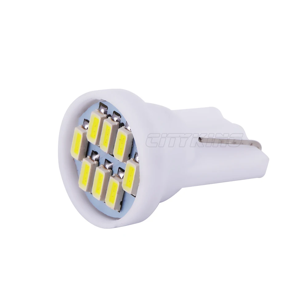 Оптовая продажа 500 шт./лот Белый T10 8led LED 3014 W5W 8smd 194 168 192 белый автомобильный боковой