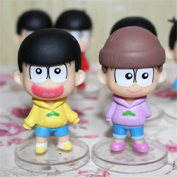 20 компл./лот Osomatsu Сан-игрушки Аниме Mr Сан Карамацу Ichimatsu цифры ПВХ куклы 6 шт./компл.