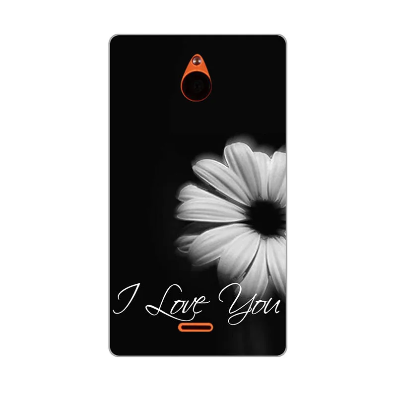 Чехол для Nokia X2 X2DS Dual SIM RM-1013 задняя крышка цветок Coque пластик напечатанный Кот Сова чехол для телефона с рисунком в виде животного для Nokia X2