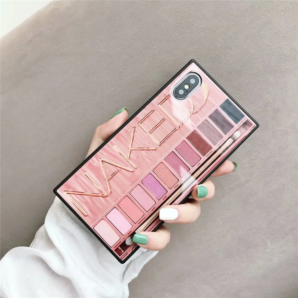 ELALA 3D стеклянный чехол для телефона iPhone 6 s мягкий край рисунок макияжа