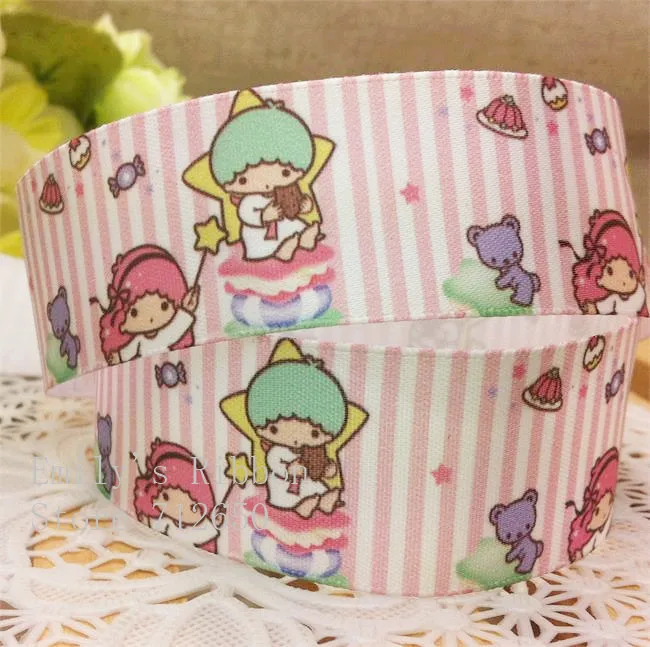 Satin Ribbon Printed cartoon image 1'' 25mm ribbon gift wrapping accessory hairbow garment diy 10 yards free shipping | Дом и сад