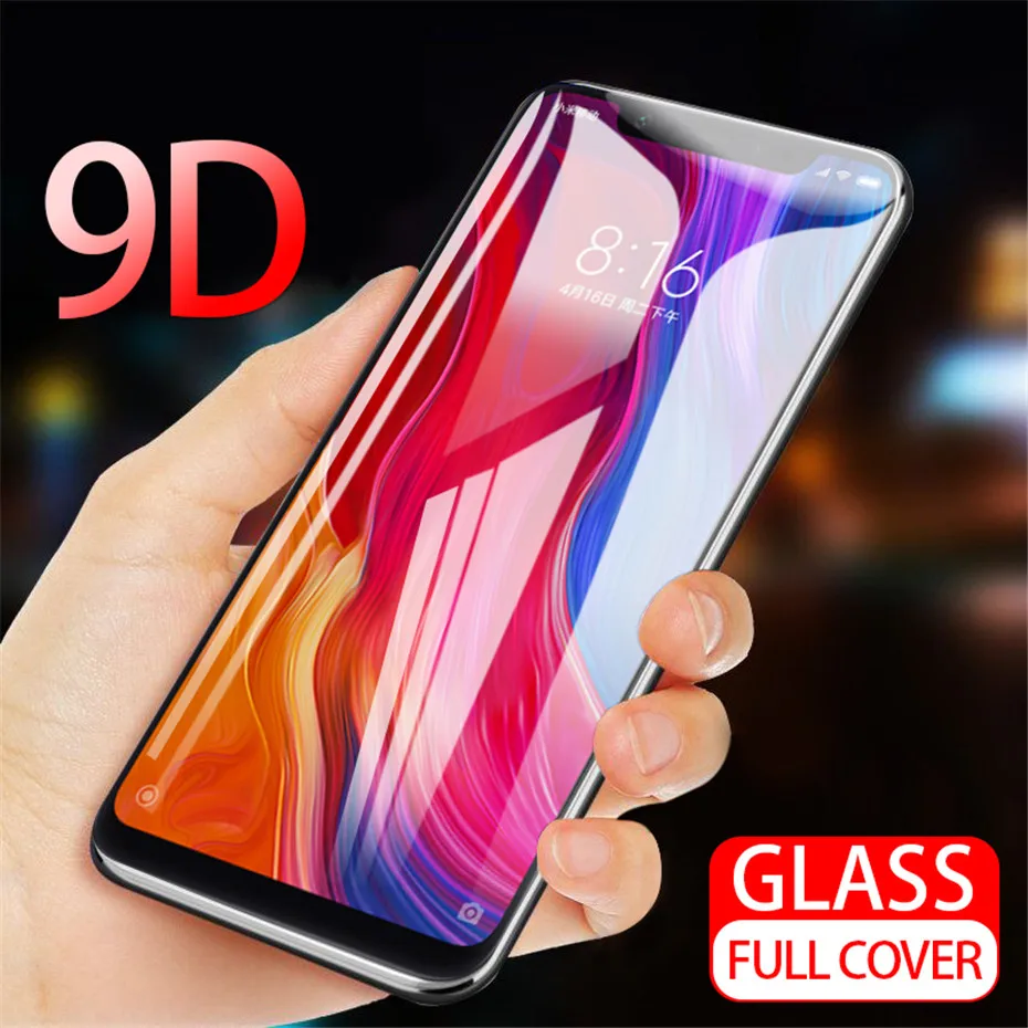 9D полное покрытие закаленное стекло для OPPO A59 F1S F3 Plus R11 R11S F5 F7 A1 A1K A7 V15 A9 F9 Pro защита