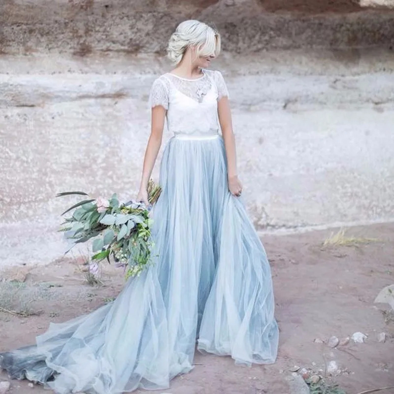 Sky Blue Tulle Skirt Zipper Waistline A Line Floor Length Long Maxi Adults Women Skirts Custom Made Wedding | Женская одежда