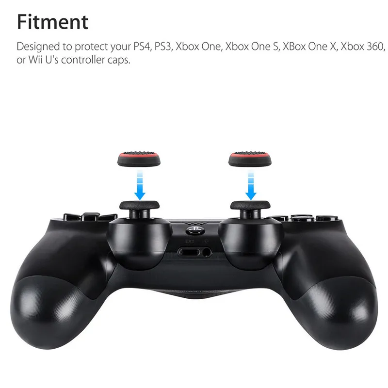 4 шт./лот сменные силиконовые Джойстики для джойстика крышки PS3/PS4/XBOX ONE/XBOX 360