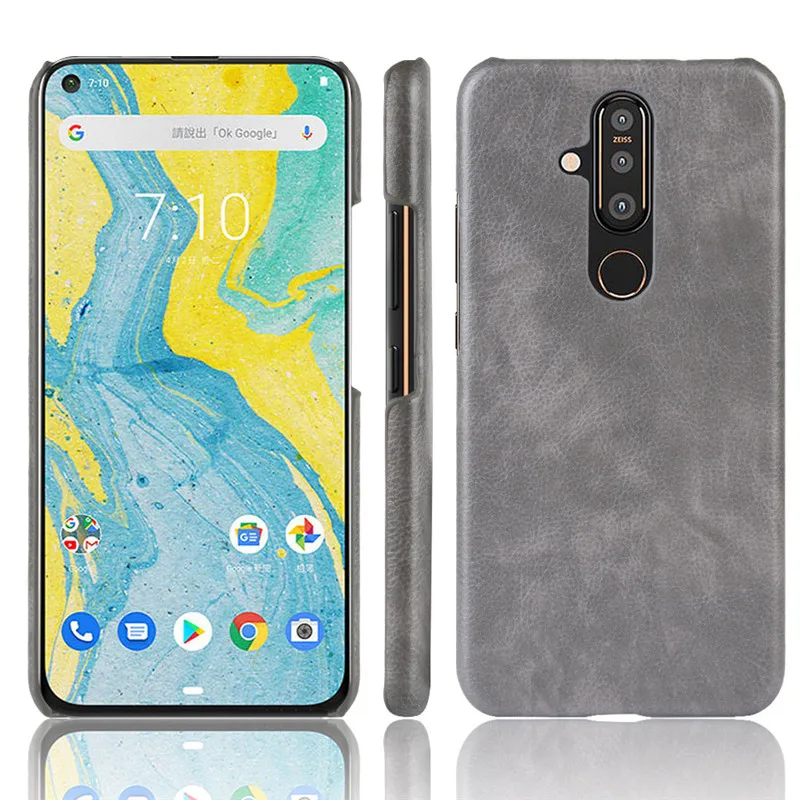 Чехол Nokia X71 для 8 1 Plus жесткий кожаный чехол телефона из ПК X 71 TA-1172 |