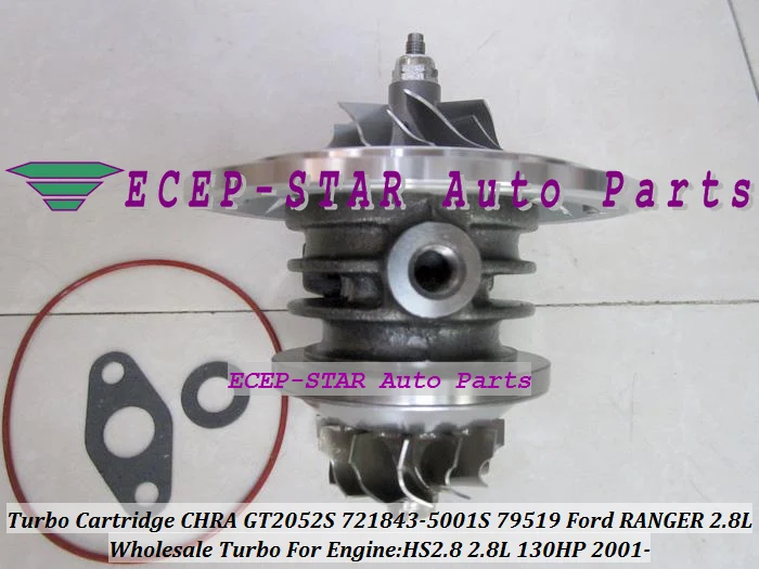 Турбокомпрессор картридж турбины CHRA Core GT2052S 721843 0001 5001S 79519 для Ford Ranger 01 силовой ход