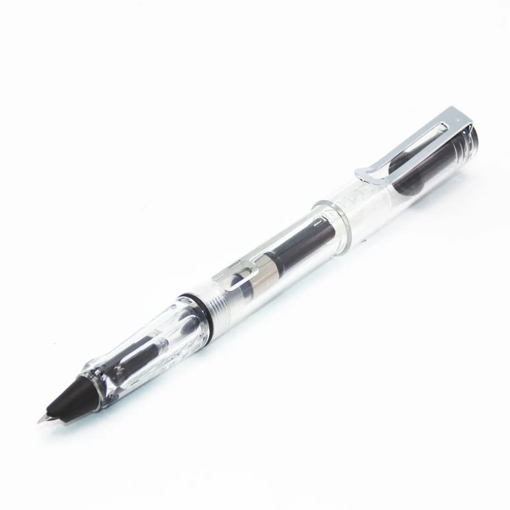 Jinhao 599 прозрачная белая цветная перьевая ручка с тонким наконечником для бизнеса