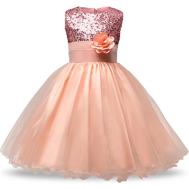 Платье для маленьких девочек платье дня рождения на крестины свадьбы с цветочным - Фото №1