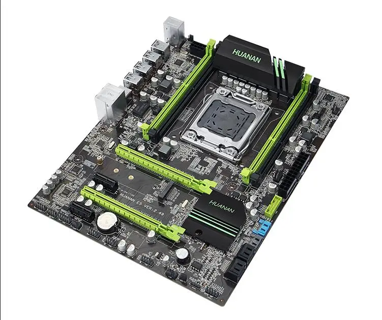 HUANAN ZHI X79 motherboard with M.2 SSD slot cheap motherboard with CPU Xeon E5 2660 V2 RAM 32G(4*8G) RECC GTX960 4G Video card