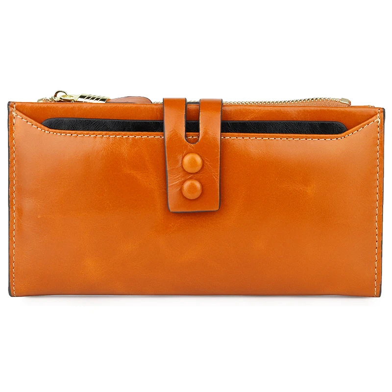 Новинка модный длинный кошелек из натуральной кожи женские кошельки с