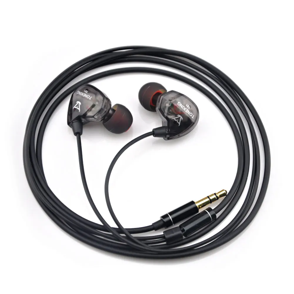 Toneking MusicMaker TS1 10 мм динамический супер бас HIFI наушники в ухо монитор DJ Спортивная гарнитура для iPhone Android Xiaomi