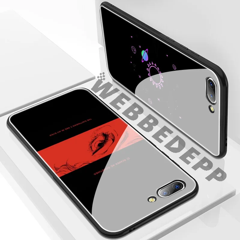 Простой стиль сердце астронавт аниме закаленное стекло чехол для Huawei Mate 20 P20 P10 P