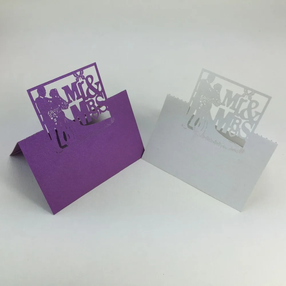 Лазерная резка новейший морской корпус дизайн белый цвет карточка с именем и