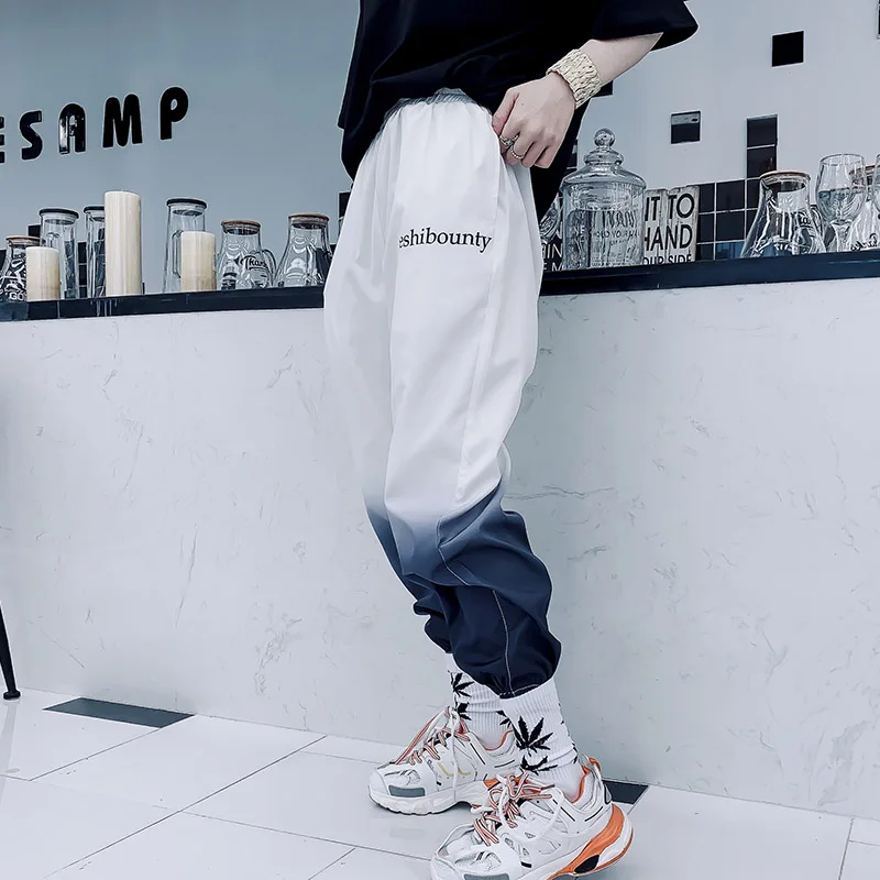 2019 летние брендовые дизайнерские градиентные повседневные брюки шаровары