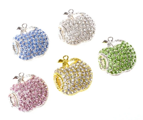 Прекрасный алмаз/Ювелирные изделия/кристалл яблоко ожерелье USB 32 Гб 128