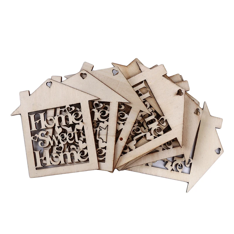 10 шт./лот DIY Деревянные Настенные милые домашние таблички для украшения дома в