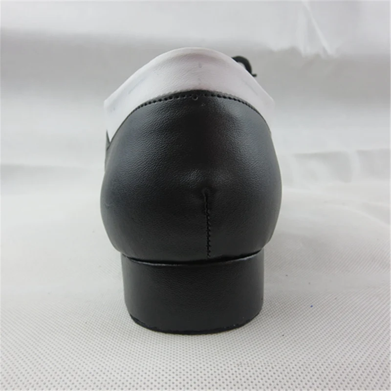 Разноцветные черно-белые мужские туфли для латинских танцев сальса мягкая