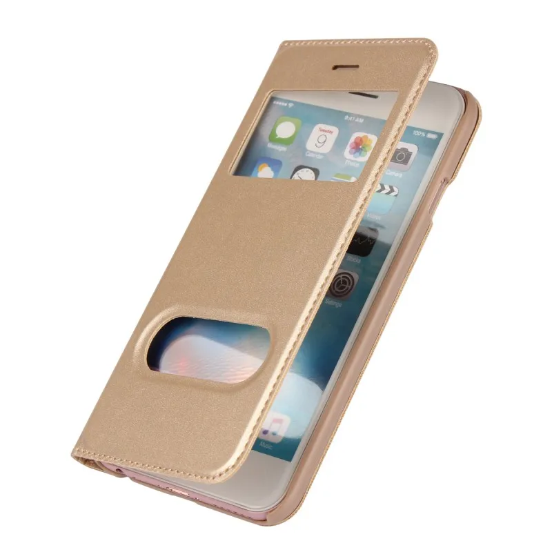 Чехлы для Apple iPhone 6 S Plus plus чехол с окошком кожаный кошелек Capinhas Etui Capa Hoesjes Fundas Coque