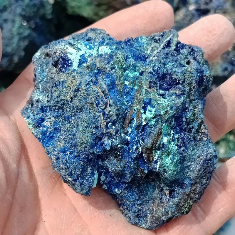 DHXYZB 100 500 г натуральный azurite сырой камень синий Малахитовый исцеляющий рейки