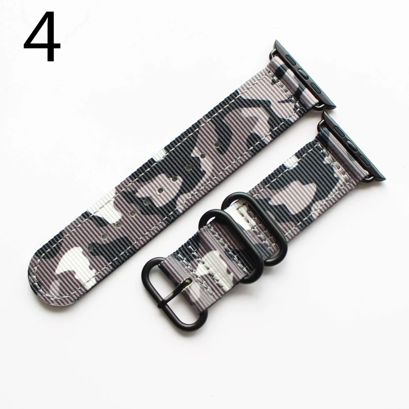 MERJUST AAA Quality Fashion Sport Camo Nylon Watchband correa Apple Watch Series 1 2 3 4 Bracelet 38mm 40mm 42mm 44mm Iwatch