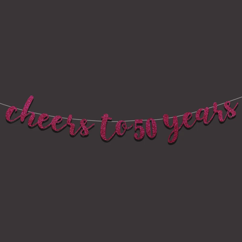 Новинка 2017 баннеры на 50 лет пивная кружка с 50-го дня рождения Декор золотые