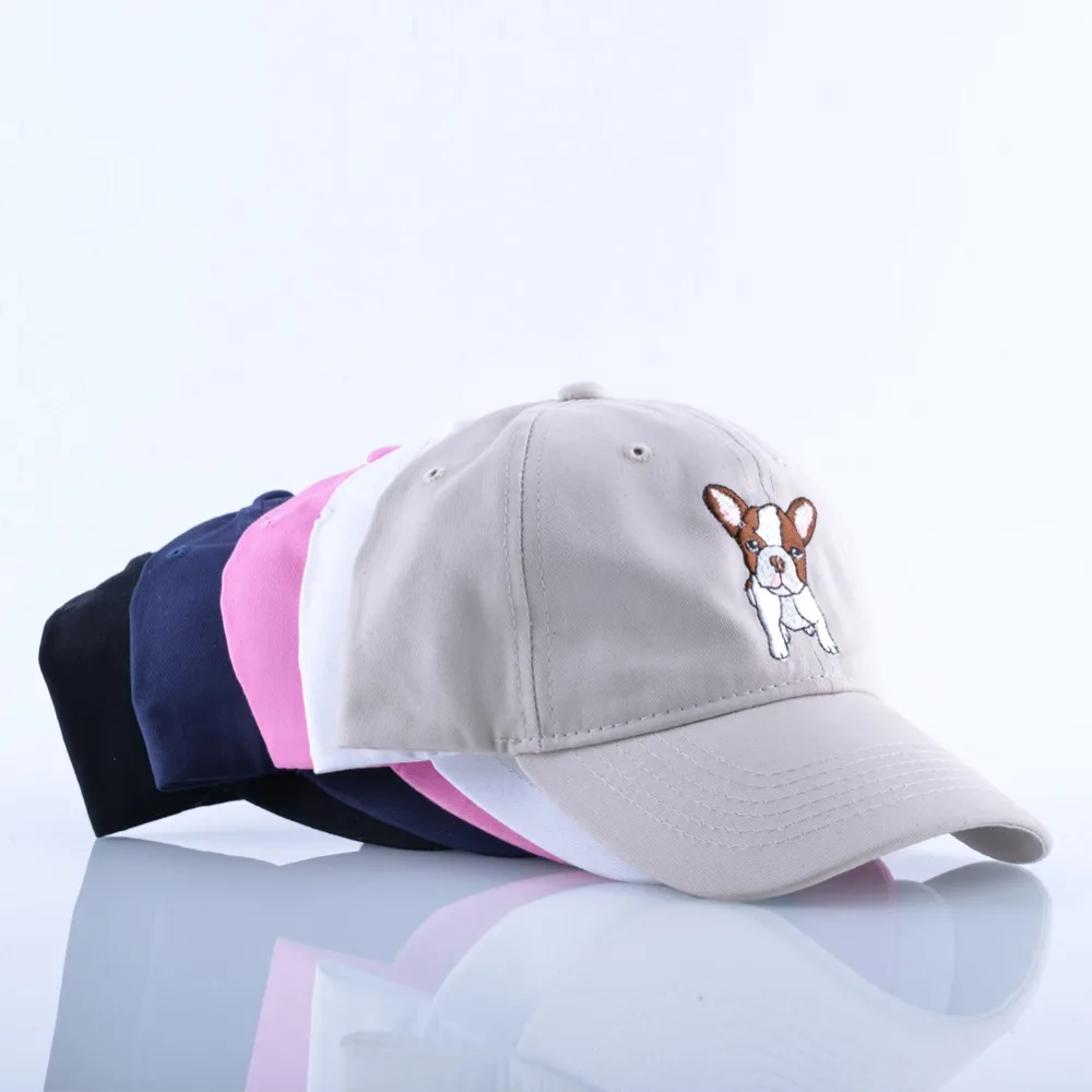 Бейсболка TQMSMY с вышитой собачкой мужская для папы мягкие хлопчатобумажные