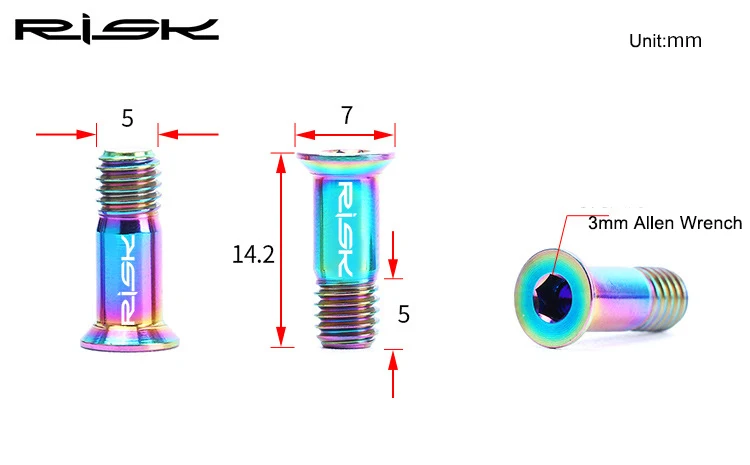 SL Titanium M5x14.2mm дорожный велосипед велосипедный задний переключатель колесо