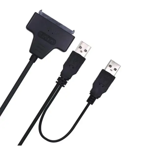 Кабель адаптер Sata с Usb 2 0 на 7 15 22pin Внешнее питание для 5 дюймового Ssd Hdd жесткого