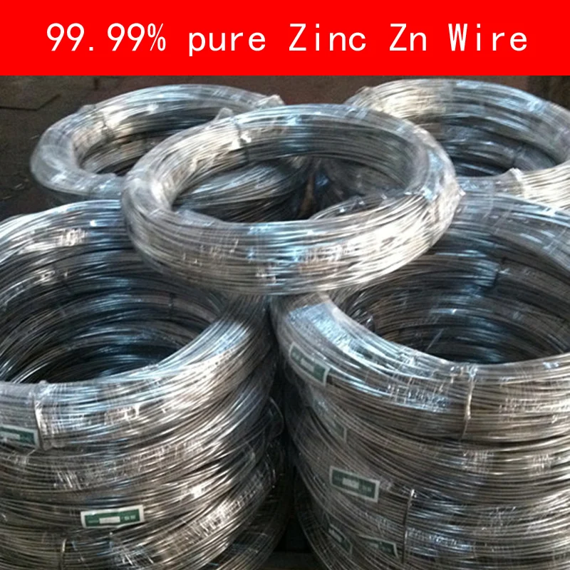 

99.99% pure Zinc wire diameter 0.3-4mm for Industry lab DIY metalworking