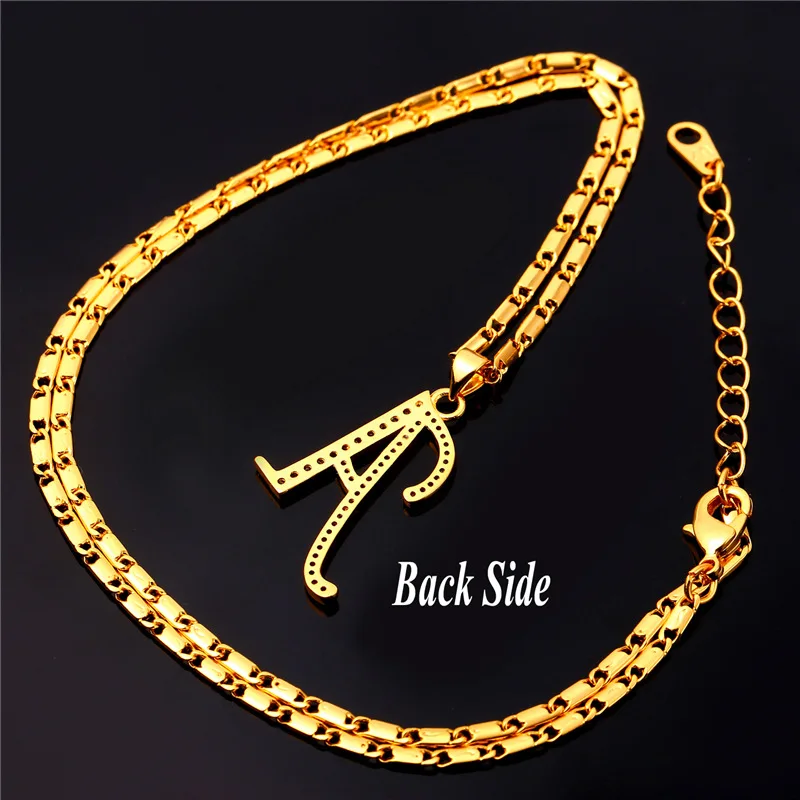 Начальная Письмо Подвески и Ожерелья Женщины/Мужчины Персонализированные