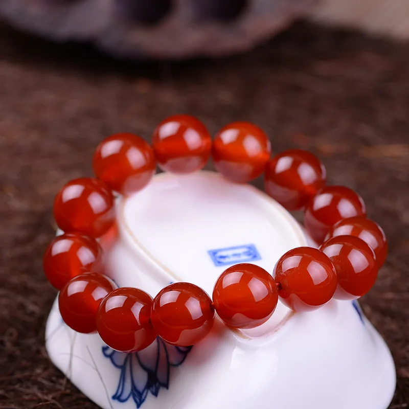 Специальная цена красные браслеты с натуральным кристаллом круглые бусины