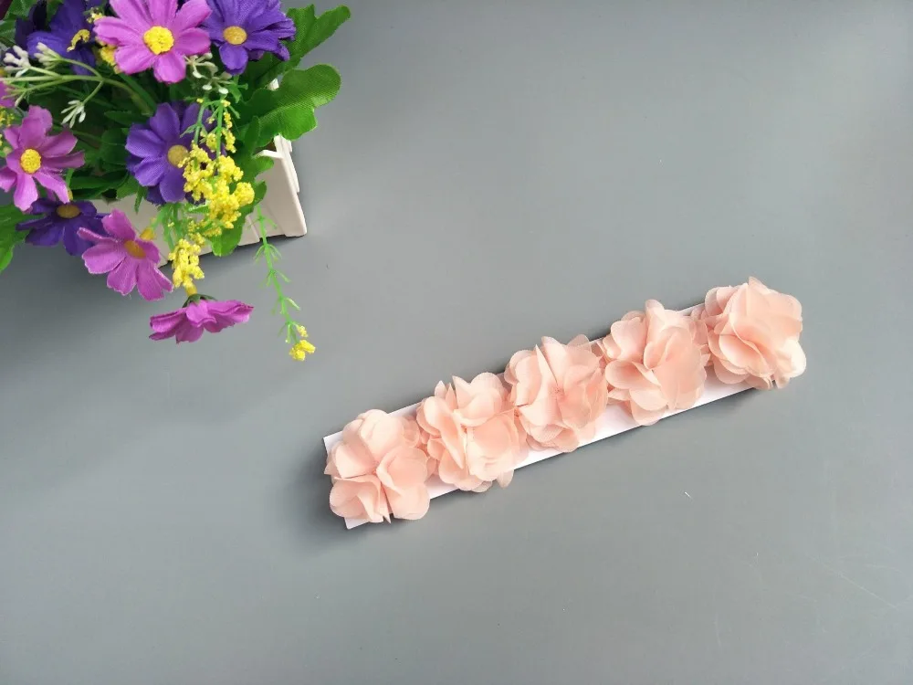 Повязка на голову с кружевными цветами 5 цветов аксессуары для волос девочек |