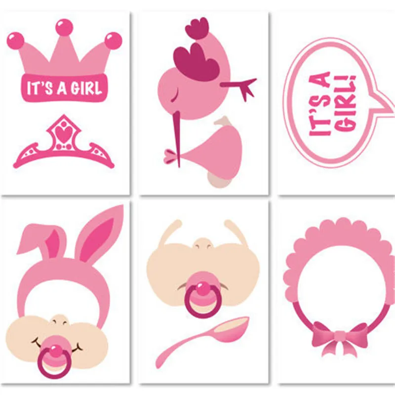 19 шт./компл. прекрасный розовый это девушка фото стенд реквизит идеальный ребенок