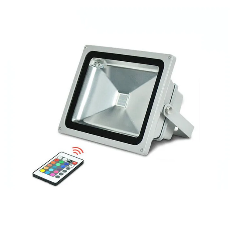 

10X Top quality 30W High power RGB LED floodlight with remote controller express free shipping